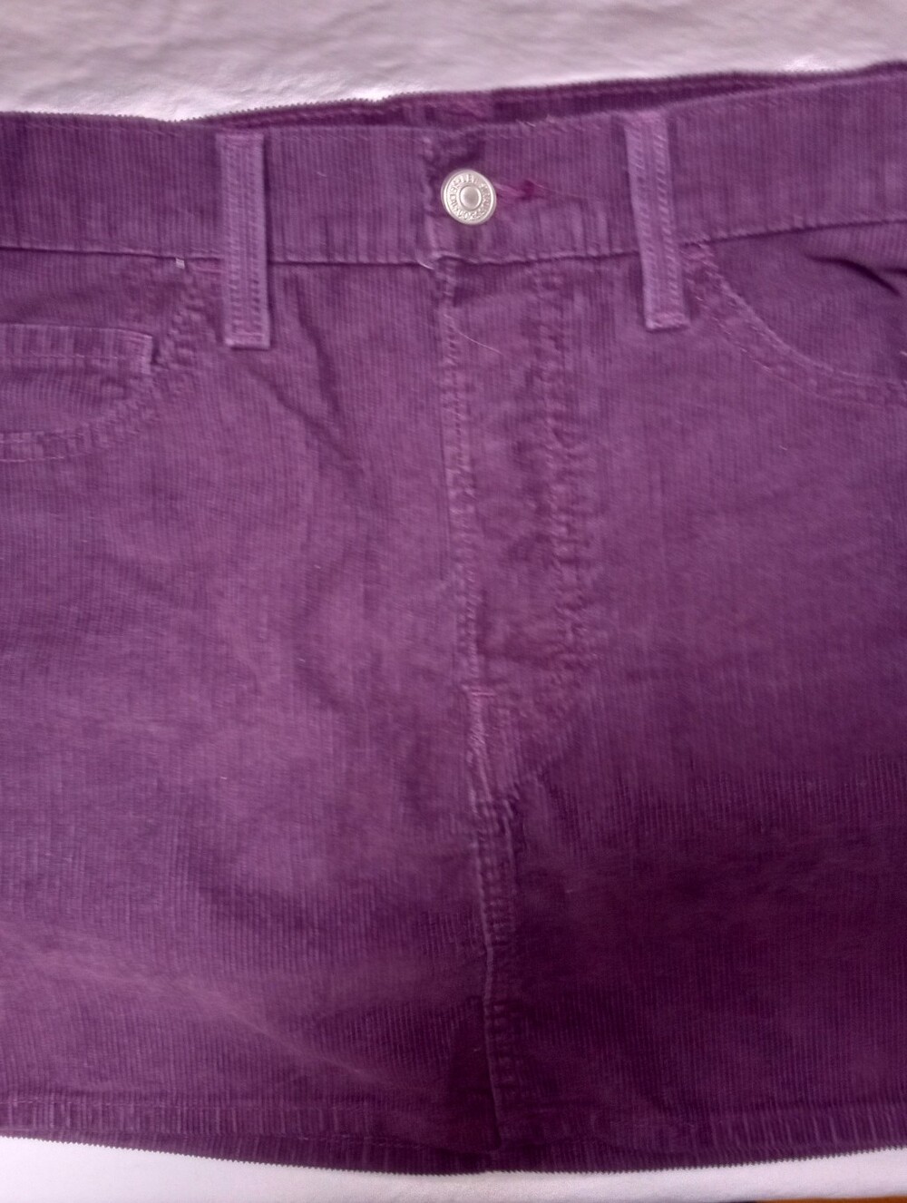 Levi's Icon Purple Corduroy Waist Skirt